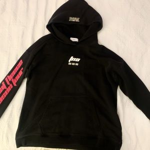 TNA Black and Pink Hoodie